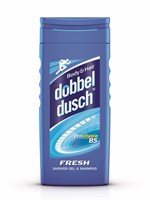 Dubbeldusch Fresh Blå, 250 ml